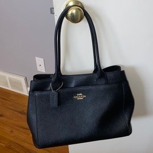Black Coach over the shoulder purse
